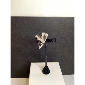 Swarovski Swan stamped Logo pin